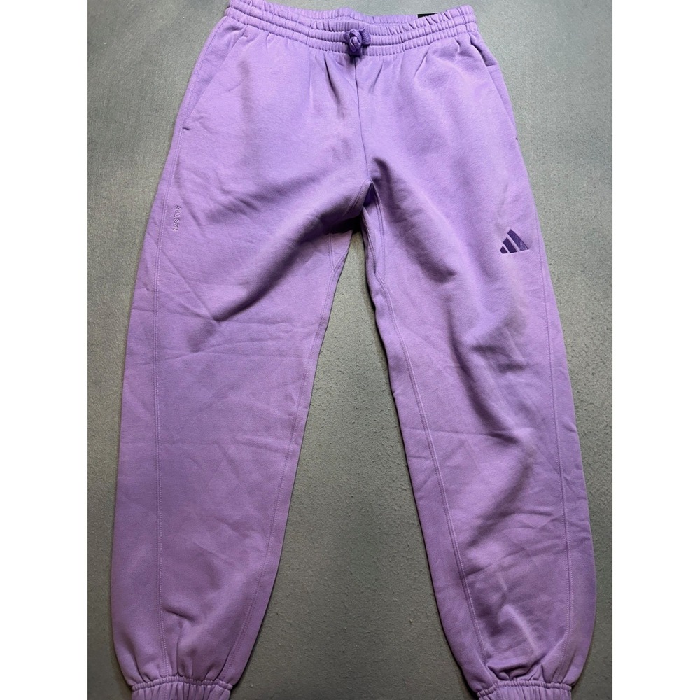 Adidas Women All Szn Pants Violet Fusion Purple Fleece Joggers Size M - 147